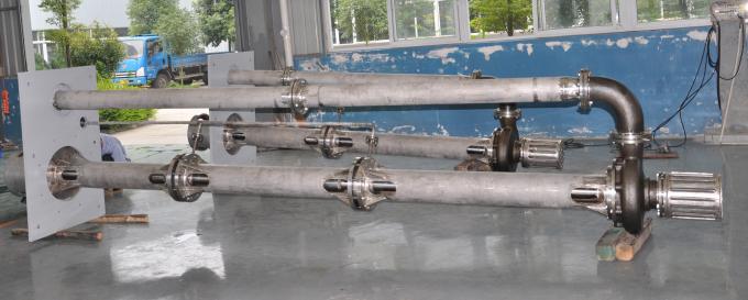 Bomba submergível vertical não de obstrução, bomba centrífuga química de índice contínuo