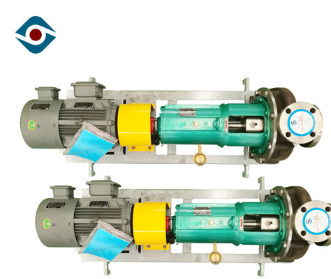 China Bomba rachada da escorva do material plástico do flúor da embalagem da bomba resistente aos ácidos do processo químico fornecedor